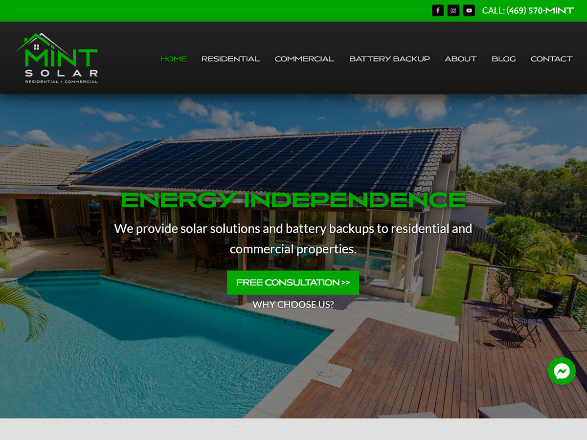 MINT Solar Launches Website